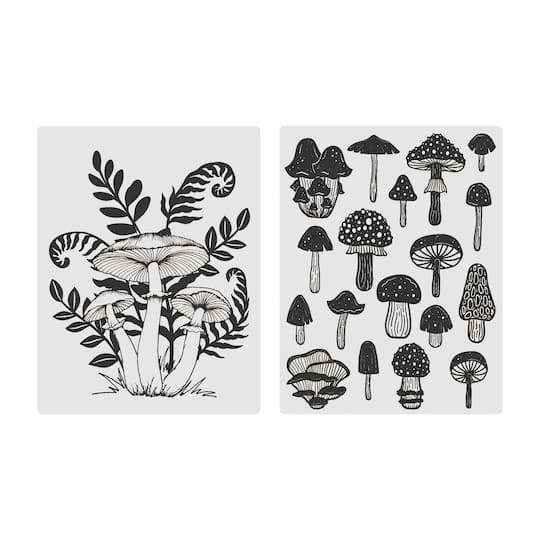 12 Pack: Mushroom Embossing Folders Set by Recollections™